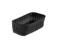 Cestino rettangolare Vanity - in PPL - 32,5x17,5x10 cm - nero - Leone