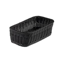 Cestino rettangolare Vanity - in PPL - 32,5x17,5x10 cm - nero - Leone