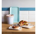 Vassoio bignè - 17,5  x 11 cm - melamina - bianco - Leone