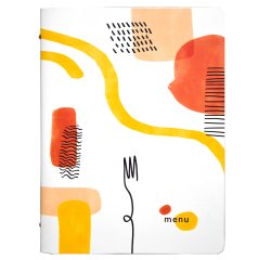 Portamenù linea Spaghetti -  A4 - 24,6x31,6 cm - bianco - Stilcasa