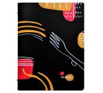 Portamenù linea Spaghetti -  A4 - 24,6x31,6 cm - nero - Stilcasa