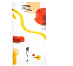 Portamenù linea Spaghetti - 18x31,6 cm - bianco - Stilcasa