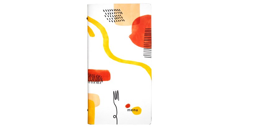Portamenù linea Spaghetti - 18x31,6 cm - bianco - Stilcasa