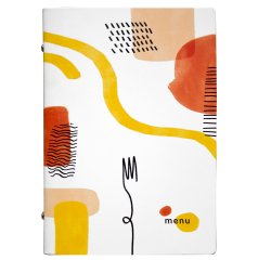 Portamenù linea Spaghetti - A5 - 17x23 cm - bianco - Stilcasa