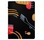 Portamenù linea Spaghetti - A5 - 17x23 cm - nero - Stilcasa