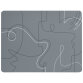 Tovagliette americana linea Linee - 41 x 31 cm - grigio - Stilcasa