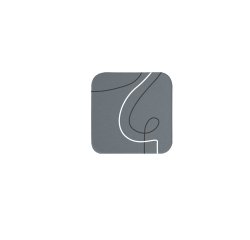 Sottobicchiere linea Linee - 10 x 10 cm - grigio - Stilcasa