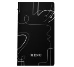 Portamenù linea Linee - 18x31,6 cm - nero - Stilcasa