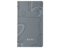 Portamenù linea Linee - 18x31,6 cm - grigio - Stilcasa