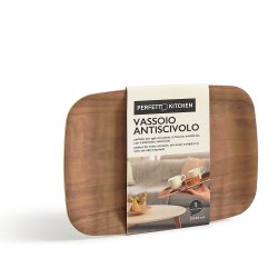 Vassoio antiscivolo - in legno frassino - 28 x 20 cm - Perfetto