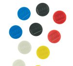 Magneti - diametro 3,8 cm - colori assortiti - Nobo - conf. 10 pezzi