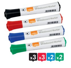Nobo 1915268 marker 10 pc(s) Bullet tip Assorted colours