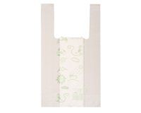 Shoppers Mini - 22 x 40 cm - mater-bi - bianco - scatola 500 pezzi