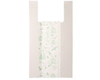 Shoppers Midi - 28 x 50 cm - mater-bi - bianco - scatola 500 pezzi