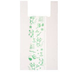 Shoppers Maxi - 30 x 60 cm - mater-bi - bianco - scatola 500 pezzi