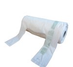 Shoppers Mini - 22x50 cm - mater-bi - bianco - rotolo 200 pezzi