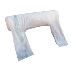 Shoppers Maxi - 30x60 cm - mater-bi - bianco - rotolo 100 pezzi