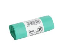 Sacchi bio - 50x60 cm - 30 L - 17 micron - verde - conf. 20 pezzi