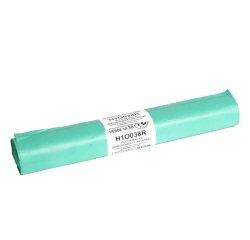 Sacchi bio - 70x100 cm - 110 L - 18 micron - verde - conf. 10 pezzi