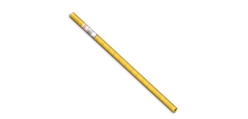 Tovaglia in rotolo - carta - 1,20 x 7 mt - damascata - giallo - Fato