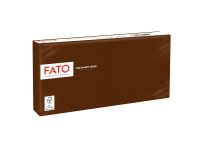 Tovagliolo - carta - 24 x 24 cm - 2 veli - cioccolato - Fato - conf. 100 pezzi