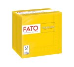 Tovagliolo - carta - 24 x 24 cm - 2 veli - giallo - Fato - conf. 100 pezzi