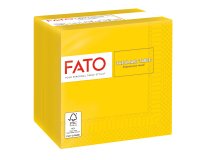Tovagliolo - carta - 24 x 24 cm - 2 veli - giallo - Fato - conf. 100 pezzi