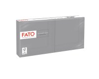 Tovagliolo - carta - 24 x 24 cm - 2 veli - grigio - Fato - conf. 100 pezzi