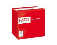 Tovagliolo - carta - 24 x 24 cm - 2 veli - rosso - Fato - conf. 100 pezzi