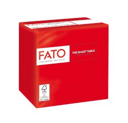 Tovagliolo - carta - 24 x 24 cm - 2 veli - rosso - Fato - conf. 100 pezzi