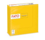 Tovagliolo - carta - 33 x 33 cm - 2 veli - giallo - Fato - conf. 50 pezzi