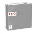 Tovagliolo - carta - 33 x 33 cm - 2 veli - grigio - Fato - conf. 50 pezzi