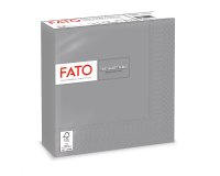 Tovagliolo - carta - 33 x 33 cm - 2 veli - grigio - Fato - conf. 50 pezzi