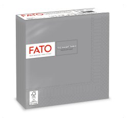 Tovagliolo - carta - 33 x 33 cm - 2 veli - grigio - Fato - conf. 50 pezzi