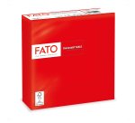 Tovagliolo - carta - 33  x33 cm - 2 veli - rosso - Fato - conf. 50 pezzi