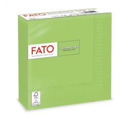 Tovagliolo - carta - 33 x 33 cm - 2 veli - verde mela - Fato - conf. 50 pezzi