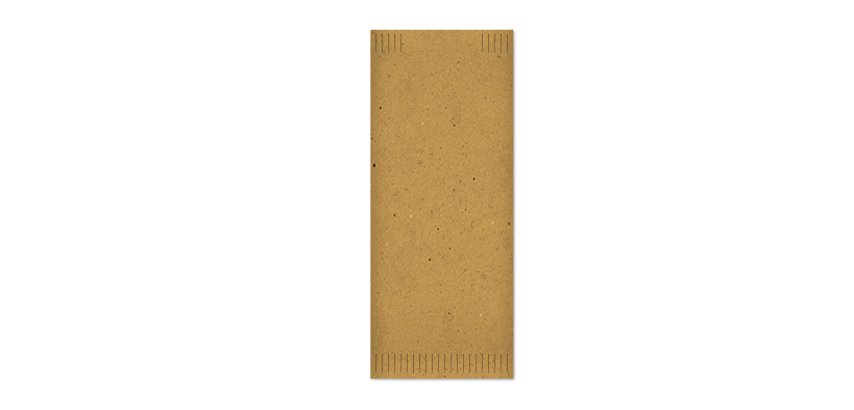 Busta portaposate - in fibra riciclata - con tovagliolo - 38 x 38 cm - Fato - conf. 700 pezzi