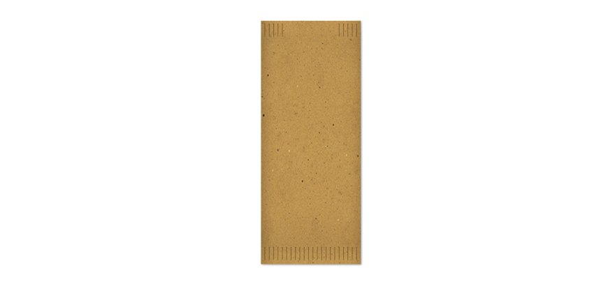 Busta portaposate - in fibra riciclata - con tovagliolo - 38 x 38 cm - Fato - conf. 700 pezzi