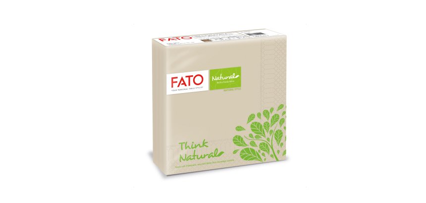 Tovagliolo linea Natural Style - carta - 2 veli - 33 x 33 cm - Fato - conf. 50 pezzi