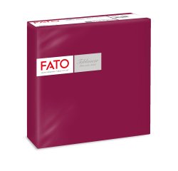 Tovagliolo linea AirLaid - carta - 40 x 40 cm - bordeuax - Fato - conf. 50 pezzi