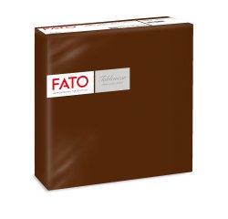 Tovagliolo linea AirLaid - carta - 40 x 40 cm - cacao - Fato - conf. 50 pezzi