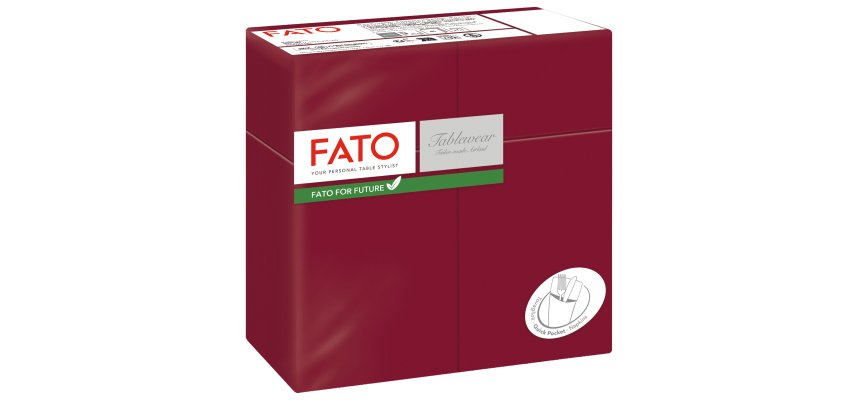 Quick pocket linea AirLaid - 40 x 40 cm - bordeaux - Fato - conf. 50 pezzi