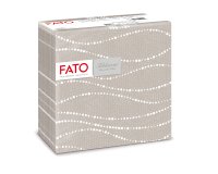 Tovagliolo linea AirLaid - carta - 40 x 40 cm - perla / tortora - Fato - conf. 50 pezzi