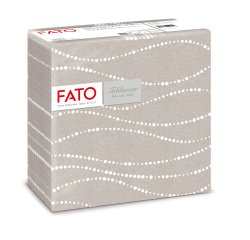 Tovagliolo linea AirLaid - carta - 40 x 40 cm - perla / tortora - Fato - conf. 50 pezzi