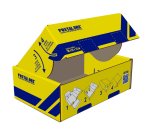 Scatola spedizioni Postal Box - M - 36 x 24 x 12 cm - giallo/blu - Blasetti