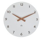 Orologio da parete HorMilena - diametro 30 cm - bianco/legno - Alba
