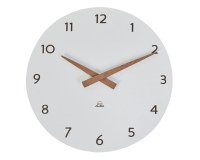 Orologio da parete HorMilena - diametro 30 cm - bianco/legno - Alba