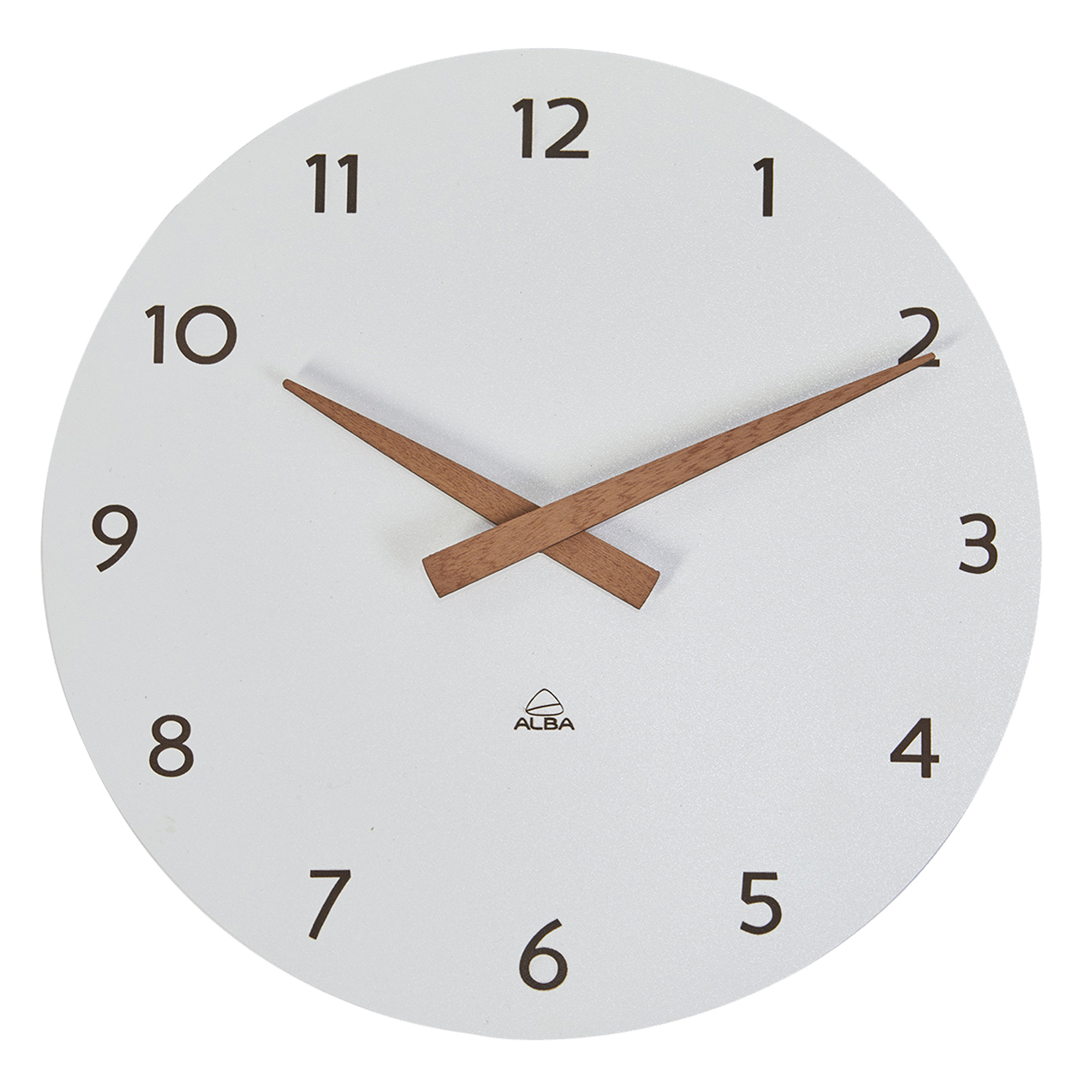 Orologio da parete HorMilena diametro 30 cm bianco/legno Alba su 
