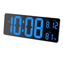 Orologio Hordgtl - a led - 37,5 x 13,5 cm - Alba