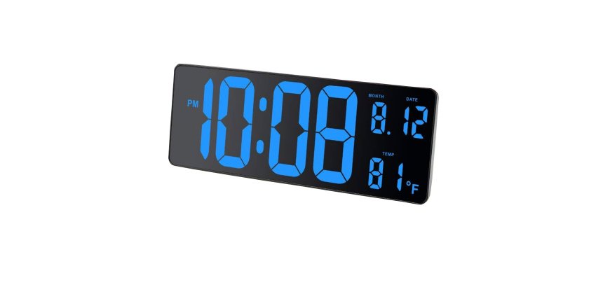 Orologio Hordgtl - a led - 37,5 x 13,5 cm - Alba